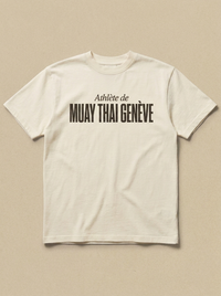 Blanc - Athlete de - Muay Thai Geneve Tee