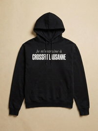 Noir - Je m'entraine a - CrossFit Lausanne Hoodie