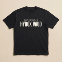 Noir - Je m'entraine a - Hyrox Vaud Tee