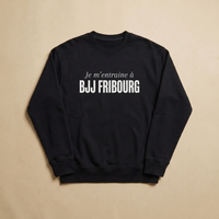 Noir - Je m'entraine a - BJJ Fribourg Sweatshirt