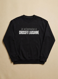 Noir - Je m'entraine a - CrossFit Lausanne Sweatshirt