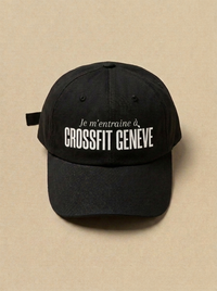 Noir - Je m'entraine a - CrossFit Geneve Casquette
