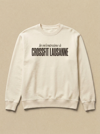 Blanc - Je m'entraine a - CrossFit Lausanne Sweatshirt