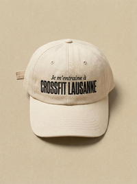 Blanc - Je m'entraine a - CrossFit Lausanne Casquette