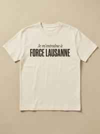 Blanc - Je m'entraine a - Force Lausanne Tee