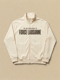 Blanc - Je m'entraine a - Force Lausanne Veste