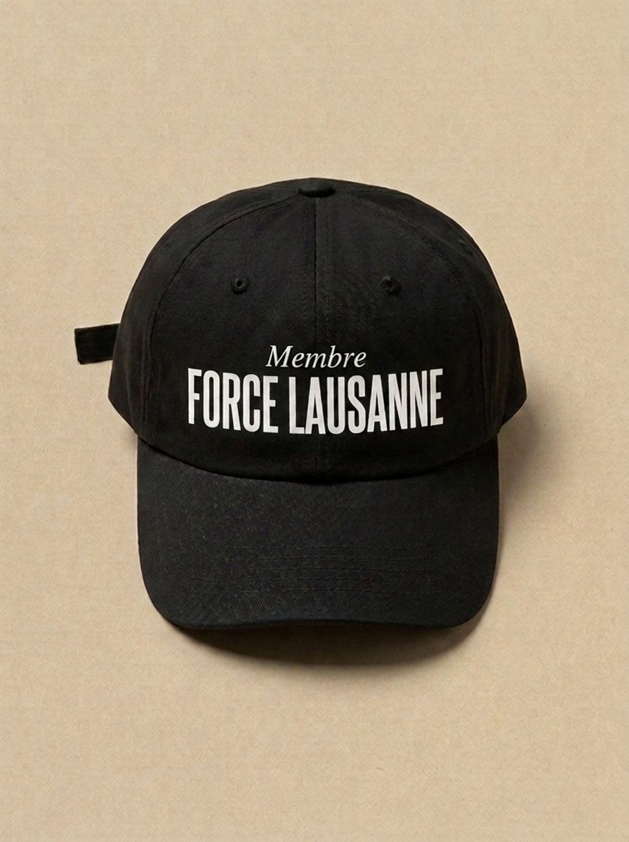 Noir - Membre - Force Lausanne Casquette
