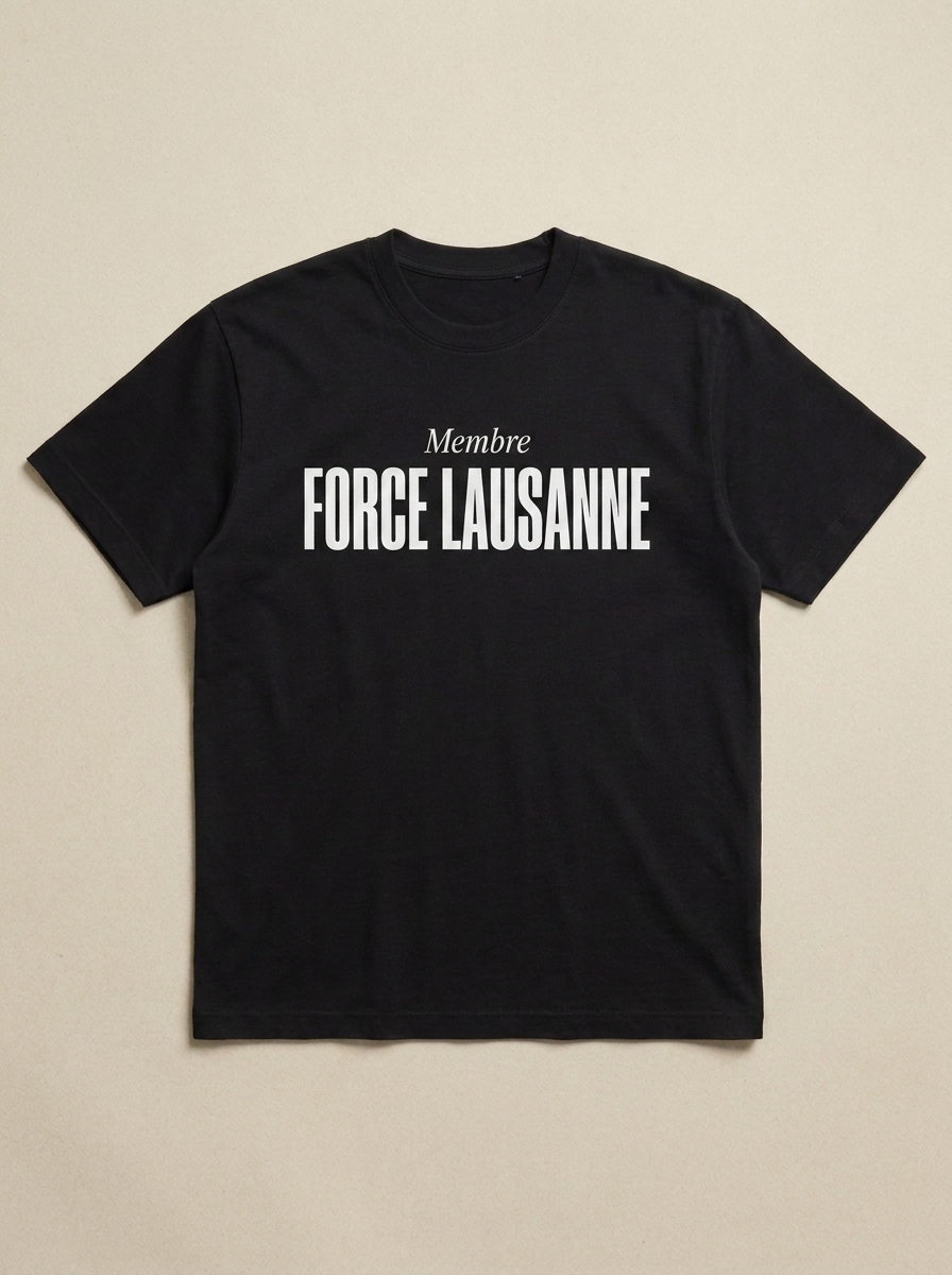 Noir - Membre - Force Lausanne Tee